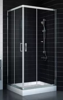 Душевой уголок Vegas Glass ZA-F 80*90 08 01 стекло прозрачное, 80x90 ZA-F 90*80 08 01