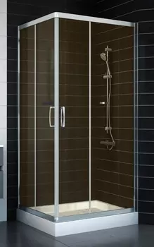 Душевой уголок Vegas Glass ZA-F 80*90 08 10 стекло бронза, 80x90 ZA-F 90*80 08 10