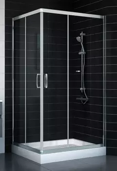 Душевой уголок Vegas Glass ZA-F 90*100 08 01 стекло прозрачное, 90x100 ZA-F 100*90 08 01