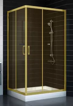 Душевой уголок Vegas Glass ZA-F 90*100 09 05 стекло бронза, 90x100 ZA-F 100*90 09 05