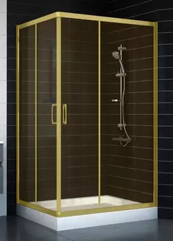 Душевой уголок Vegas Glass ZA-F 90*110 09 05 стекло бронза, 90x110 ZA-F 110*90 09 05