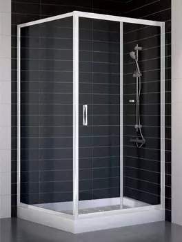 Душевой уголок Vegas Glass ZP+ZPV 100*100 01 01 стекло прозрачное, 100x100