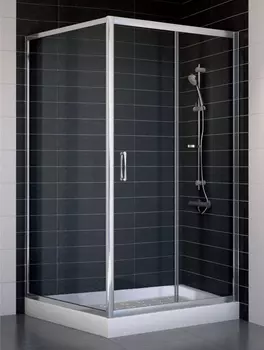 Душевой уголок Vegas Glass ZP+ZPV 100*100 08 01 стекло прозрачное, 100x100