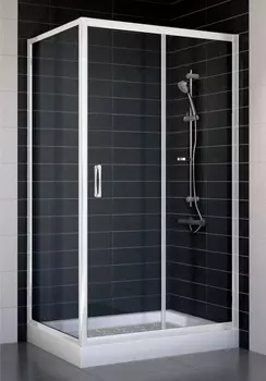 Душевой уголок Vegas Glass ZP+ZPV 100*70 01 01 стекло прозрачное, 100x70