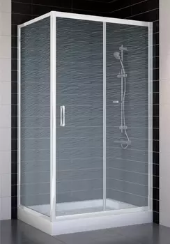 Душевой уголок Vegas Glass ZP+ZPV 100*70 01 02 стекло шиншилла, 100x70