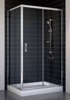 Душевой уголок Vegas Glass ZP+ZPV 100*70 08 01 стекло прозрачное, 100x70