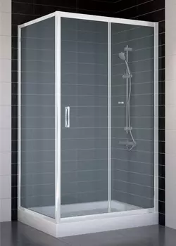 Душевой уголок Vegas Glass ZP+ZPV 100*80 01 10 стекло сатин, 100x80