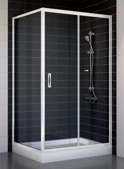 Душевой уголок Vegas Glass ZP+ZPV 100*90 01 01 стекло прозрачное, 100x90