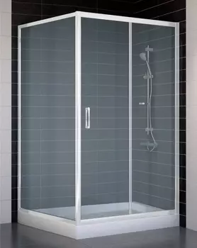 Душевой уголок Vegas Glass ZP+ZPV 110*100 01 10 стекло сатин, 110x100