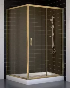 Душевой уголок Vegas Glass ZP+ZPV 110*100 05 05 стекло бронза, 110x100