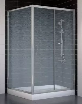 Душевой уголок Vegas Glass ZP+ZPV 110*100 07 02 стекло шиншилла, 110x100