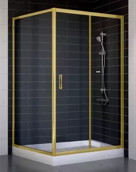 Душевой уголок Vegas Glass ZP+ZPV 110*100 09 01 стекло прозрачное, 110x100