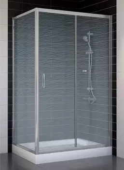 Душевой уголок Vegas Glass ZP+ZPV 110*70 07 02 стекло шиншилла, 110x70