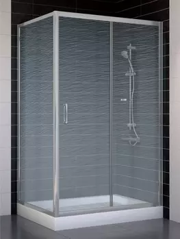 Душевой уголок Vegas Glass ZP+ZPV 110*80 07 02 стекло шиншилла, 110x80