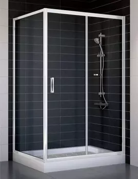 Душевой уголок Vegas Glass ZP+ZPV 110*90 01 01 стекло прозрачное, 110x90