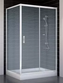 Душевой уголок Vegas Glass ZP+ZPV 110*90 01 02 стекло шиншилла, 110x90