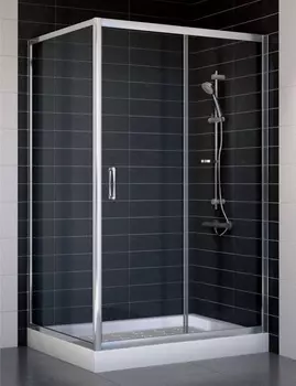 Душевой уголок Vegas Glass ZP+ZPV 110*90 08 01 стекло прозрачное, 110x90