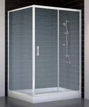 Душевой уголок Vegas Glass ZP+ZPV 120*100 01 02 стекло шиншилла, 120x100