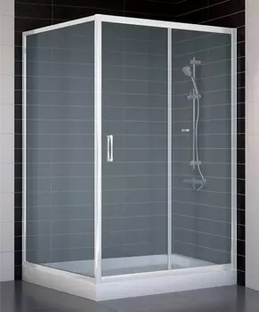 Душевой уголок Vegas Glass ZP+ZPV 120*100 01 10 стекло сатин, 120x100