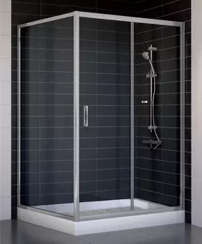 Душевой уголок Vegas Glass ZP+ZPV 120*100 07 01 стекло прозрачное, 120x100