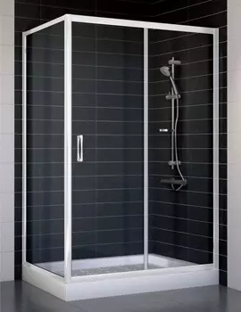 Душевой уголок Vegas Glass ZP+ZPV 120*70 01 01 стекло прозрачное, 120x70