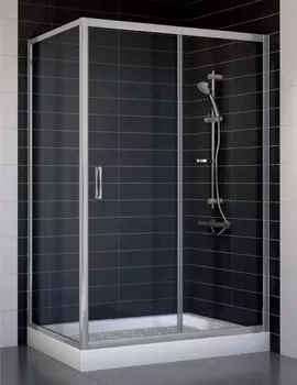 Душевой уголок Vegas Glass ZP+ZPV 120*70 07 01 стекло прозрачное, 120x70