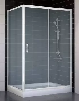 Душевой уголок Vegas Glass ZP+ZPV 120*80 01 10 стекло сатин, 120x80