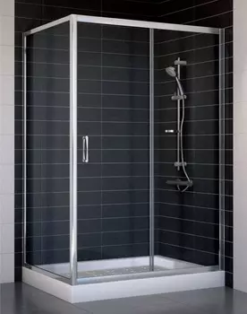 Душевой уголок Vegas Glass ZP+ZPV 120*80 08 01 стекло прозрачное, 120x80