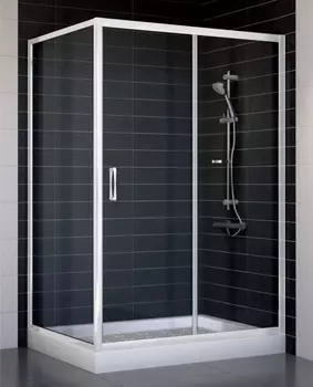 Душевой уголок Vegas Glass ZP+ZPV 120*90 01 01 стекло прозрачное, 120x90