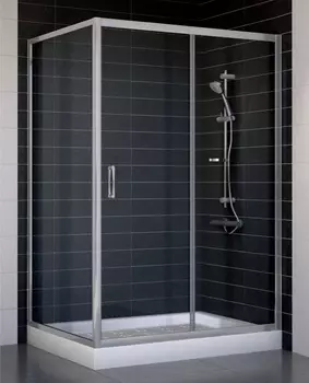 Душевой уголок Vegas Glass ZP+ZPV 120*90 07 01 стекло прозрачное, 120x90