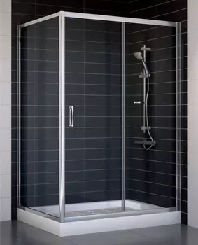 Душевой уголок Vegas Glass ZP+ZPV 120*90 08 01 стекло прозрачное, 120x90