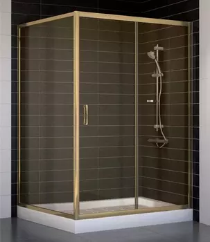 Душевой уголок Vegas Glass ZP+ZPV 130*100 05 05 стекло бронза, 130x100