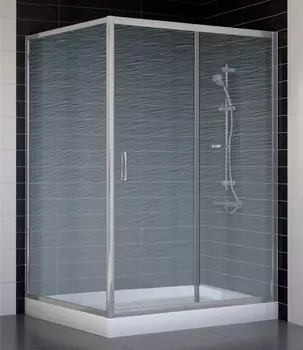 Душевой уголок Vegas Glass ZP+ZPV 130*100 07 02 стекло шиншилла, 130x100