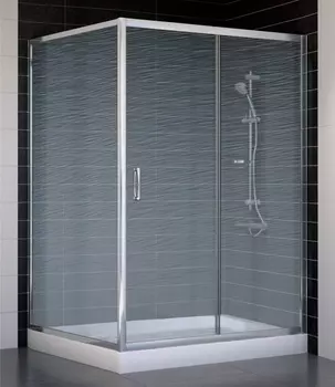 Душевой уголок Vegas Glass ZP+ZPV 130*100 08 02 стекло шиншилла, 130x100