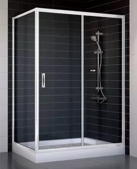 Душевой уголок Vegas Glass ZP+ZPV 130*70 01 01 стекло прозрачное, 130x70