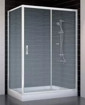Душевой уголок Vegas Glass ZP+ZPV 130*70 01 02 стекло шиншилла, 130x70