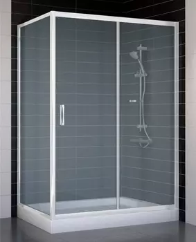 Душевой уголок Vegas Glass ZP+ZPV 130*70 01 10 стекло сатин, 130x70