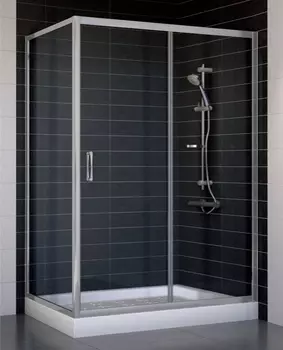 Душевой уголок Vegas Glass ZP+ZPV 130*70 07 01 стекло прозрачное, 130x70