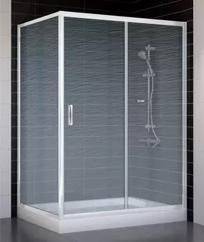 Душевой уголок Vegas Glass ZP+ZPV 130*90 01 02 стекло шиншилла, 130x90