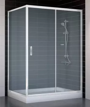 Душевой уголок Vegas Glass ZP+ZPV 130*90 01 10 стекло сатин, 130x90
