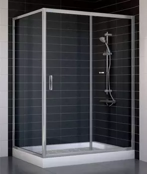 Душевой уголок Vegas Glass ZP+ZPV 130*90 07 01 стекло прозрачное, 130x90