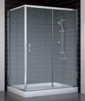 Душевой уголок Vegas Glass ZP+ZPV 130*90 08 02 стекло шиншилла, 130x90