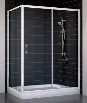 Душевой уголок Vegas Glass ZP+ZPV 140*70 01 01 стекло прозрачное, 140x70