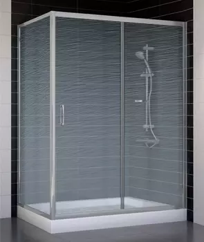 Душевой уголок Vegas Glass ZP+ZPV 140*70 07 02 стекло шиншилла, 140x70