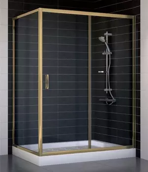 Душевой уголок Vegas Glass ZP+ZPV 140*80 05 01 стекло прозрачное, 140x80