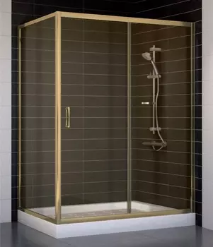 Душевой уголок Vegas Glass ZP+ZPV 140*80 05 05 стекло бронза, 140x80