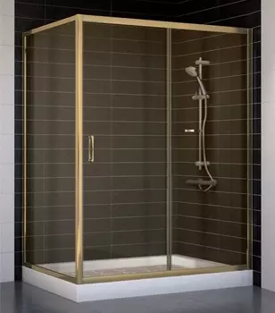 Душевой уголок Vegas Glass ZP+ZPV 140*90 05 05 стекло бронза, 140x90