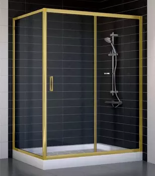 Душевой уголок Vegas Glass ZP+ZPV 140*90 09 01 стекло прозрачное, 140x90