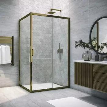 Душевой уголок Vegas Glass ZP+ZPV Tur Novo h1900 100*70 05 01 профиль бронза, стекло прозрачное ZP+ZPV TUR NOVO h1900 100*70 05 01