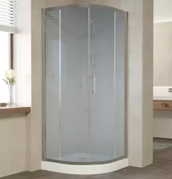 Душевой уголок Vegas Glass ZS 0080 07 10 профиль матовый хром, стекло сатин ZS 80 07 10